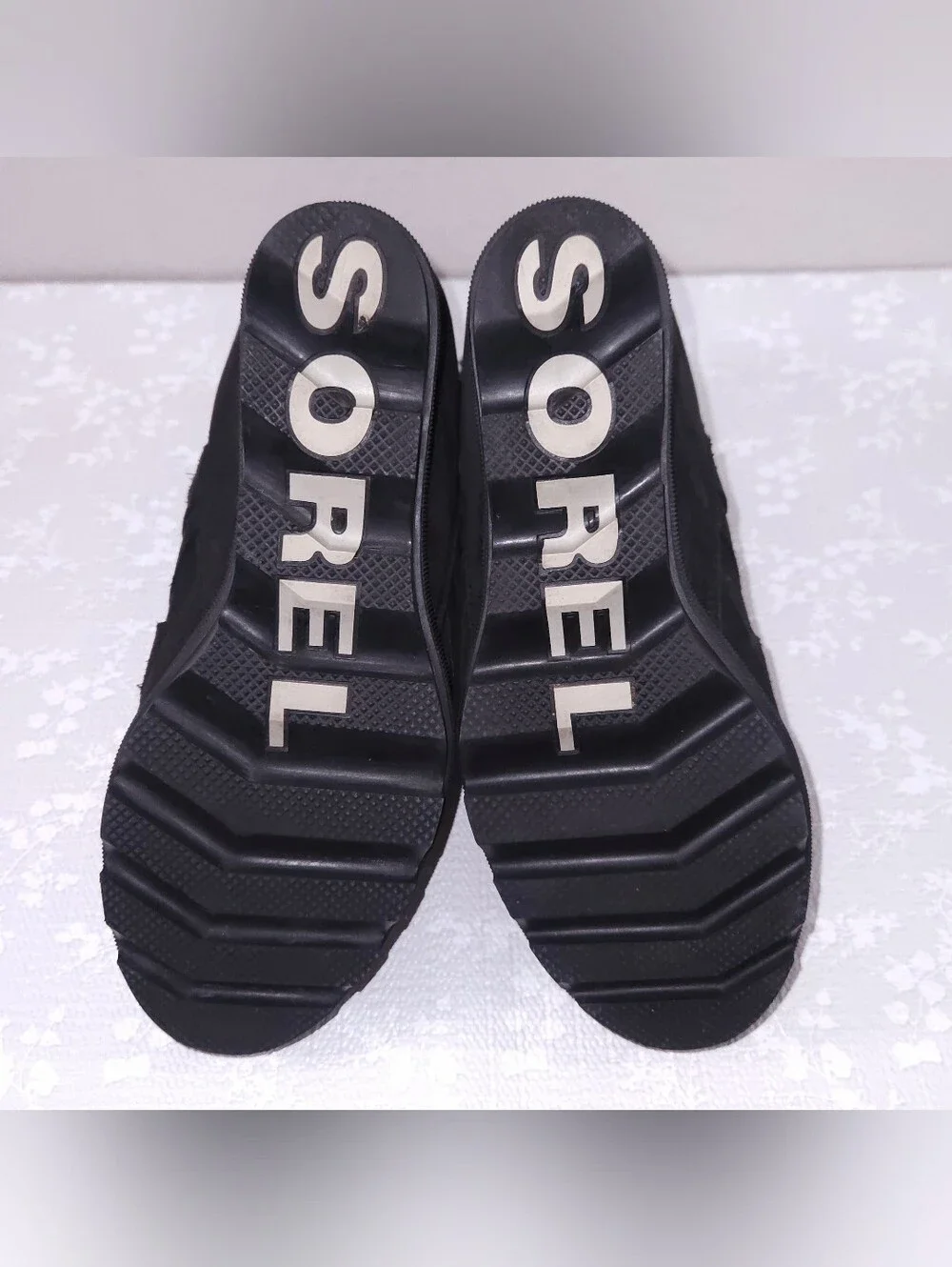 Sorel Joan Of Arctic Wedge II Cozy Boot US 7.5 Black Nubuck Shearling Booties
